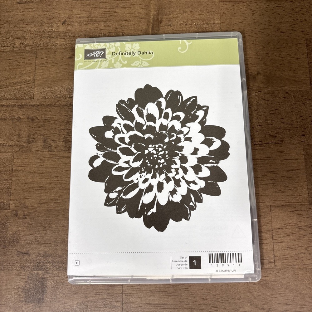 Stampin' Up! Definitely Dahlia Stamp Set #139911 Cling